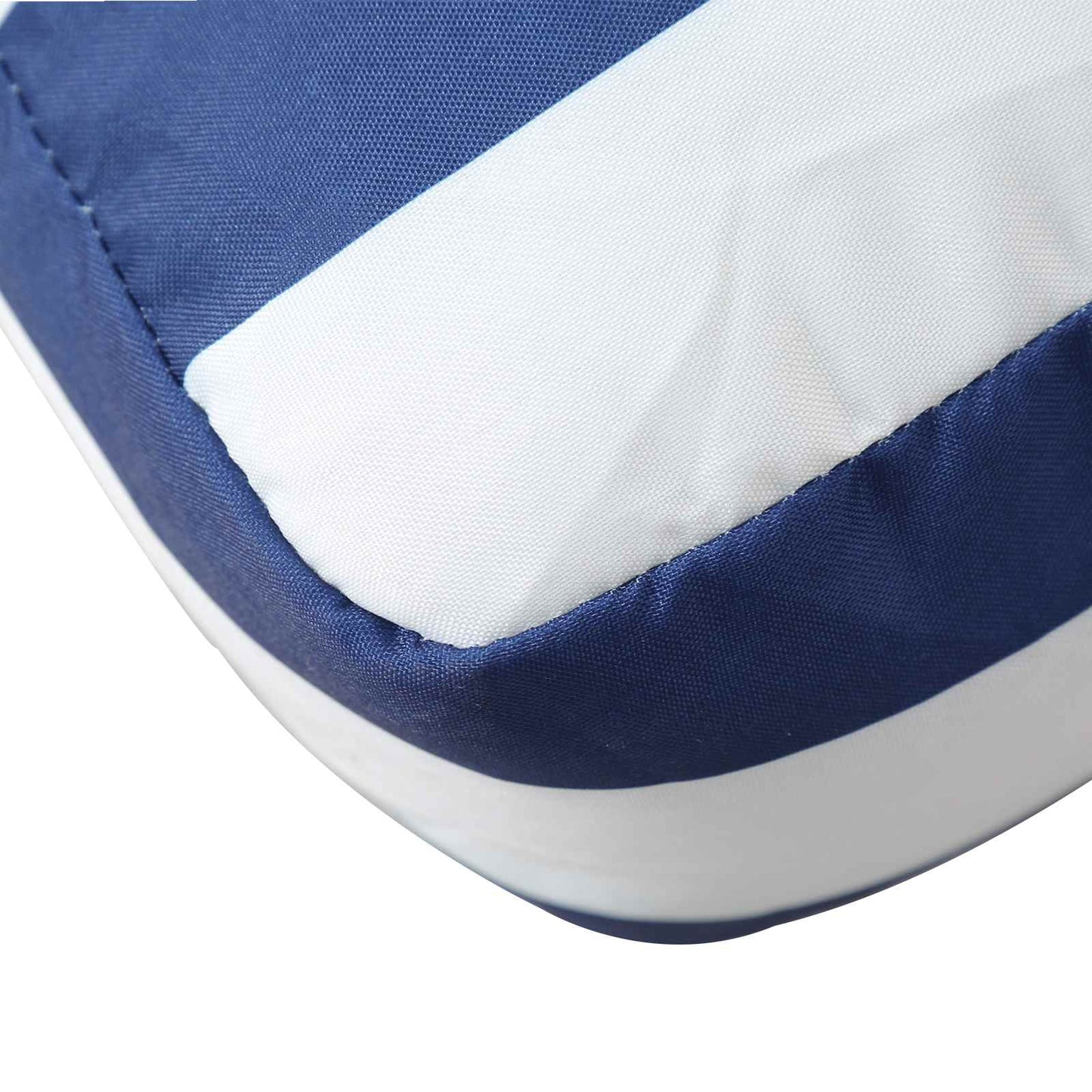 Cuscino da Esterno 3 pcs Blu e Bianco 103 x 58 x 10 cm Tessuto | homemem39