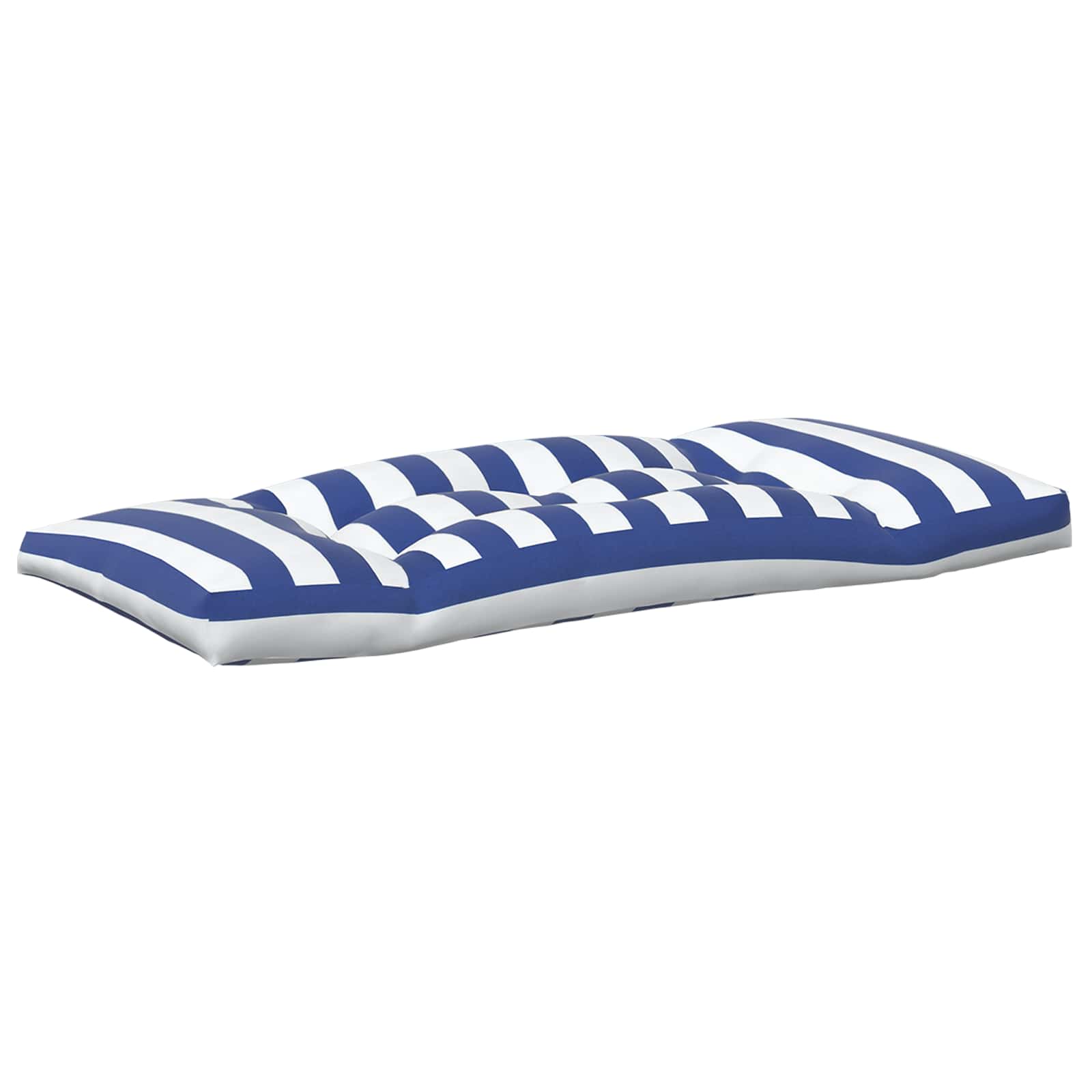 Cuscino da Esterno 3 pcs Blu e Bianco 103 x 58 x 10 cm Tessuto | homemem39