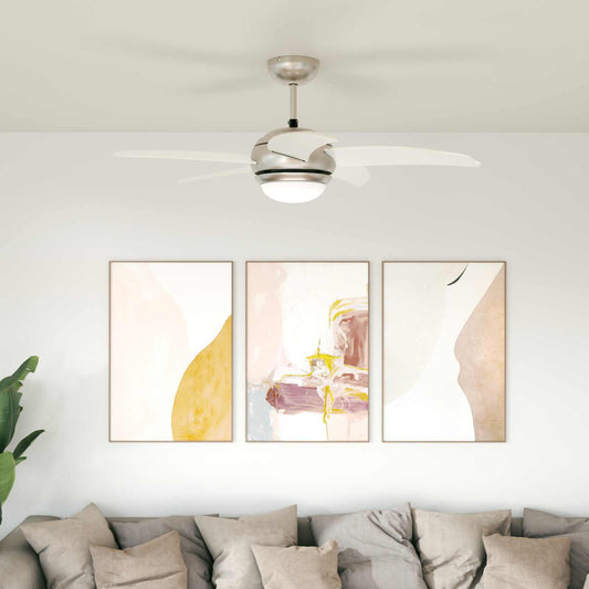 Ventilatore da soffitto con luce e telecomando Ø 110 cm | homemem39