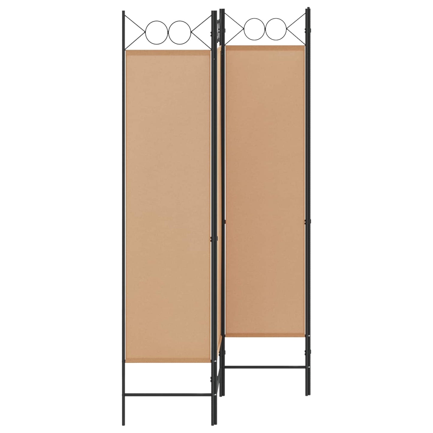 Paravento a 4 Pannelli Beige 160 x 180 cm Tessuto | homemem39