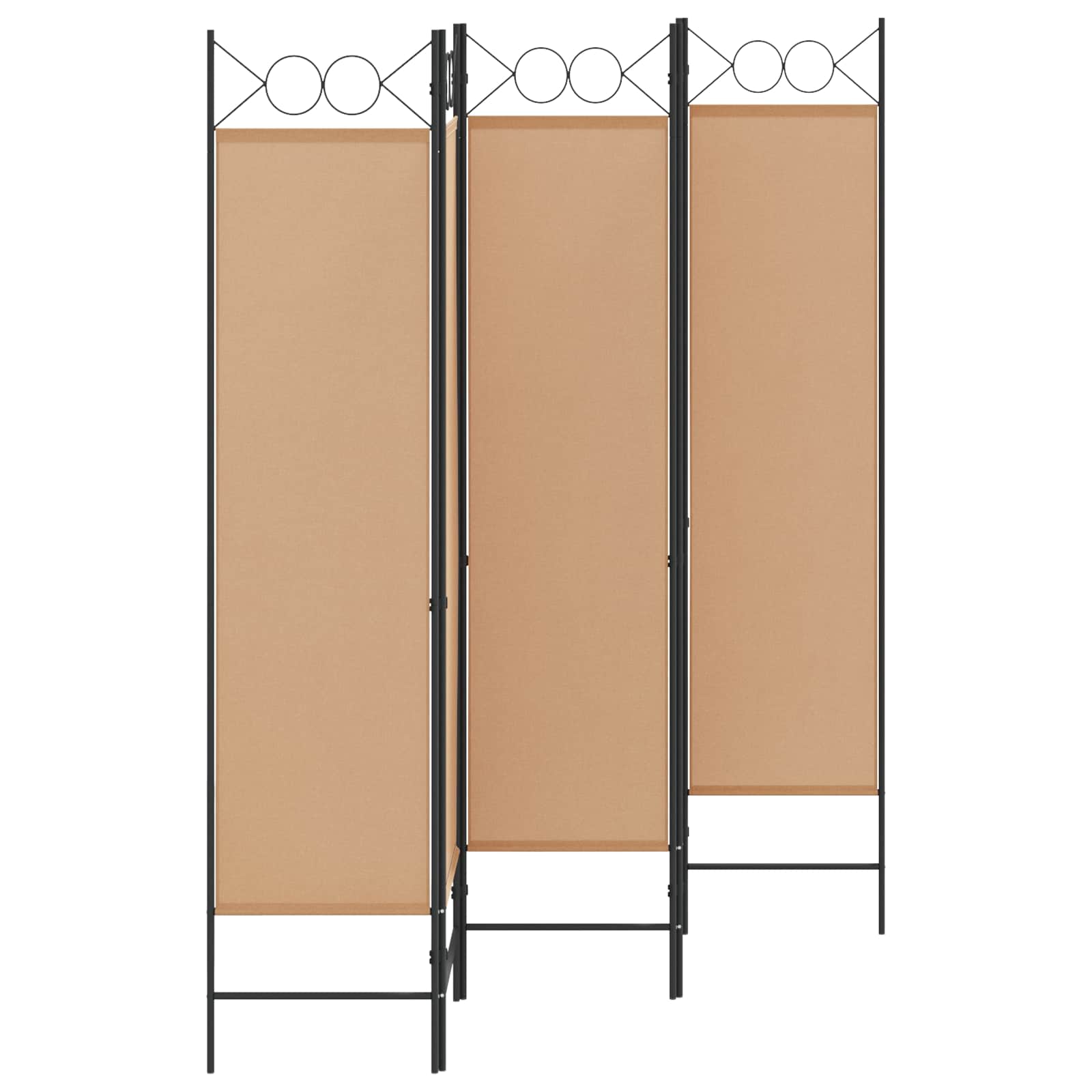 Paravento a 5 Pannelli Beige 200 x 180 cm Tessuto | homemem39