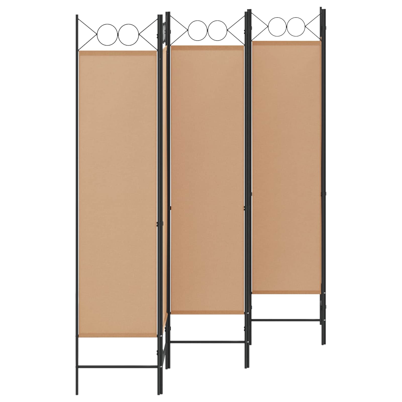 Divisore per Stanza a 6 Pannelli Beige 240 x 180 cm Tessuto | homemem39
