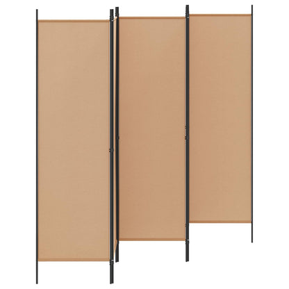 Paravento a 5 Pannelli Beige 250 x 180 cm Tessuto | homemem39