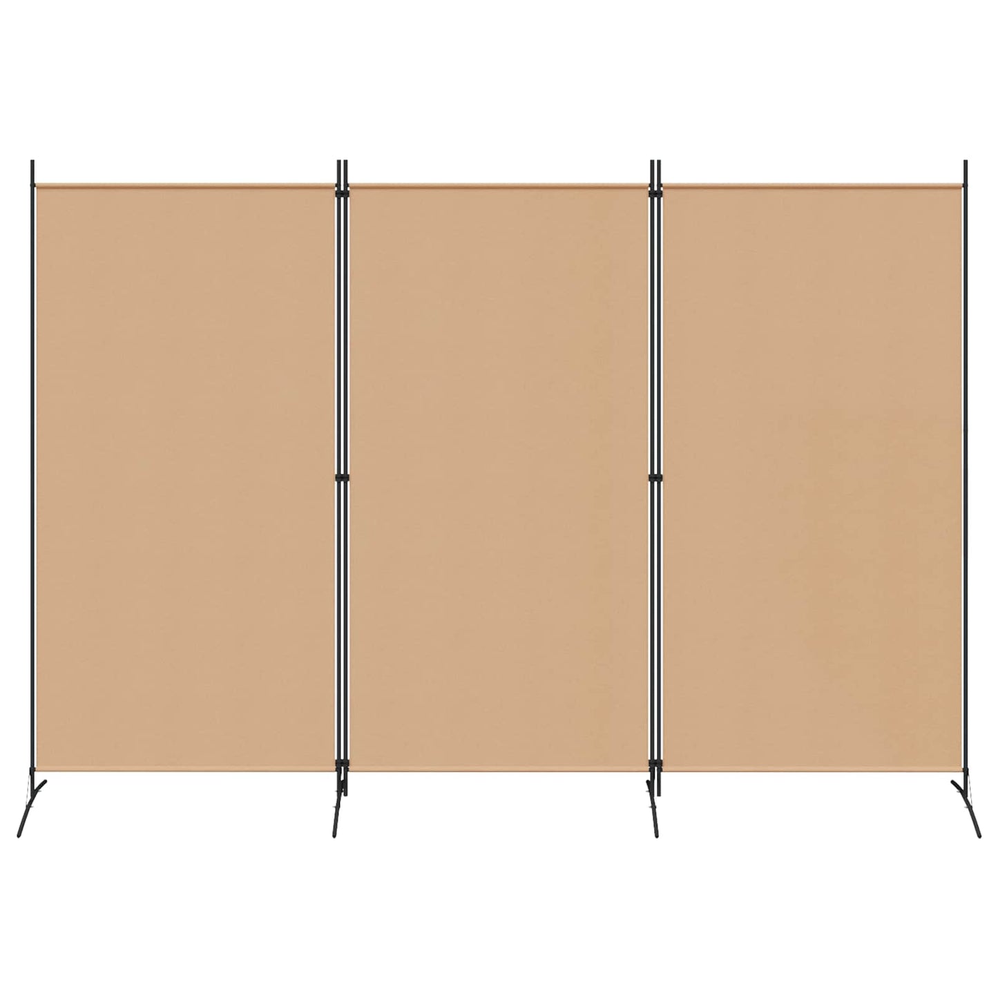 Paravento a 3 pannelli Beige 260 x 180 cm Tessuto | homemem39