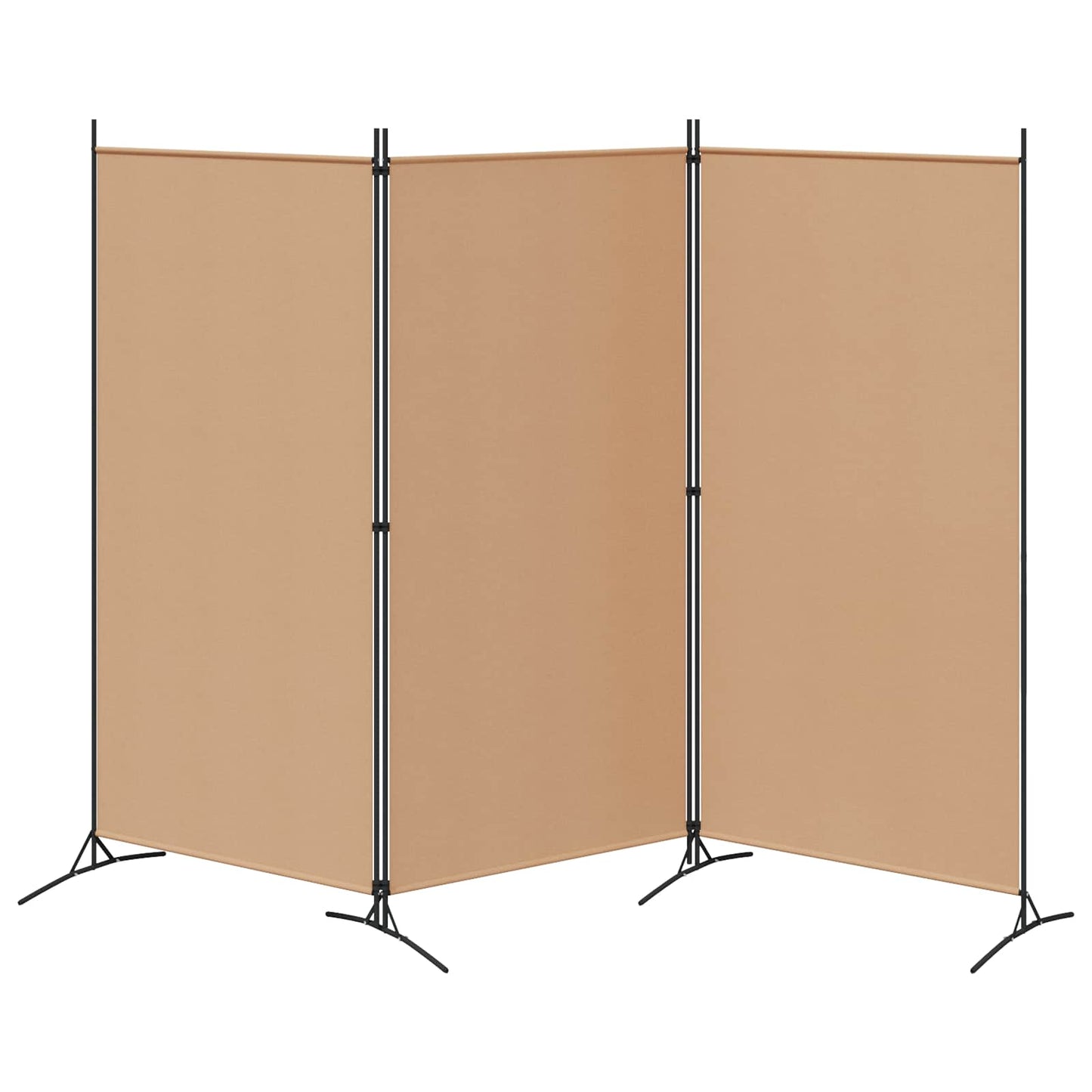 Paravento a 3 pannelli Beige 260 x 180 cm Tessuto | homemem39