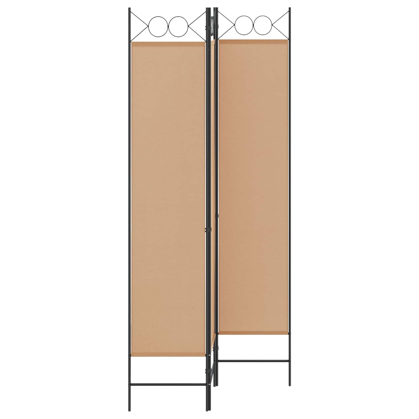 Paravento a 3 pannelli Beige 120 x 200 cm Tessuto | homemem39