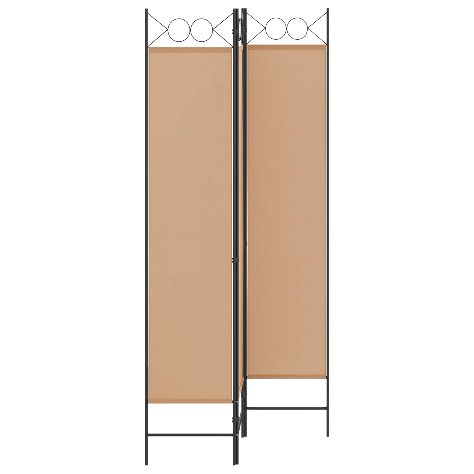 Paravento a 3 pannelli Beige 120 x 200 cm Tessuto | homemem39