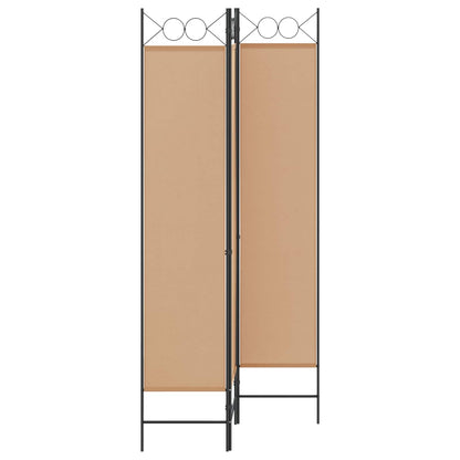 Paravento a 3 pannelli Beige 120 x 200 cm Tessuto | homemem39
