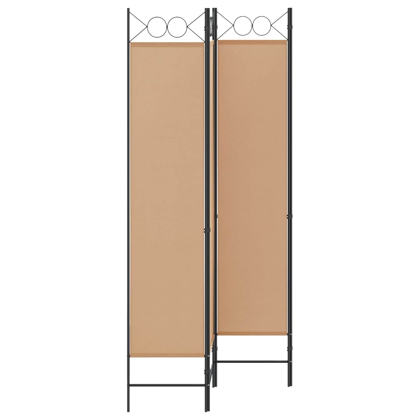 Paravento a 4 Pannelli Beige 160 x 200 cm Tessuto | homemem39
