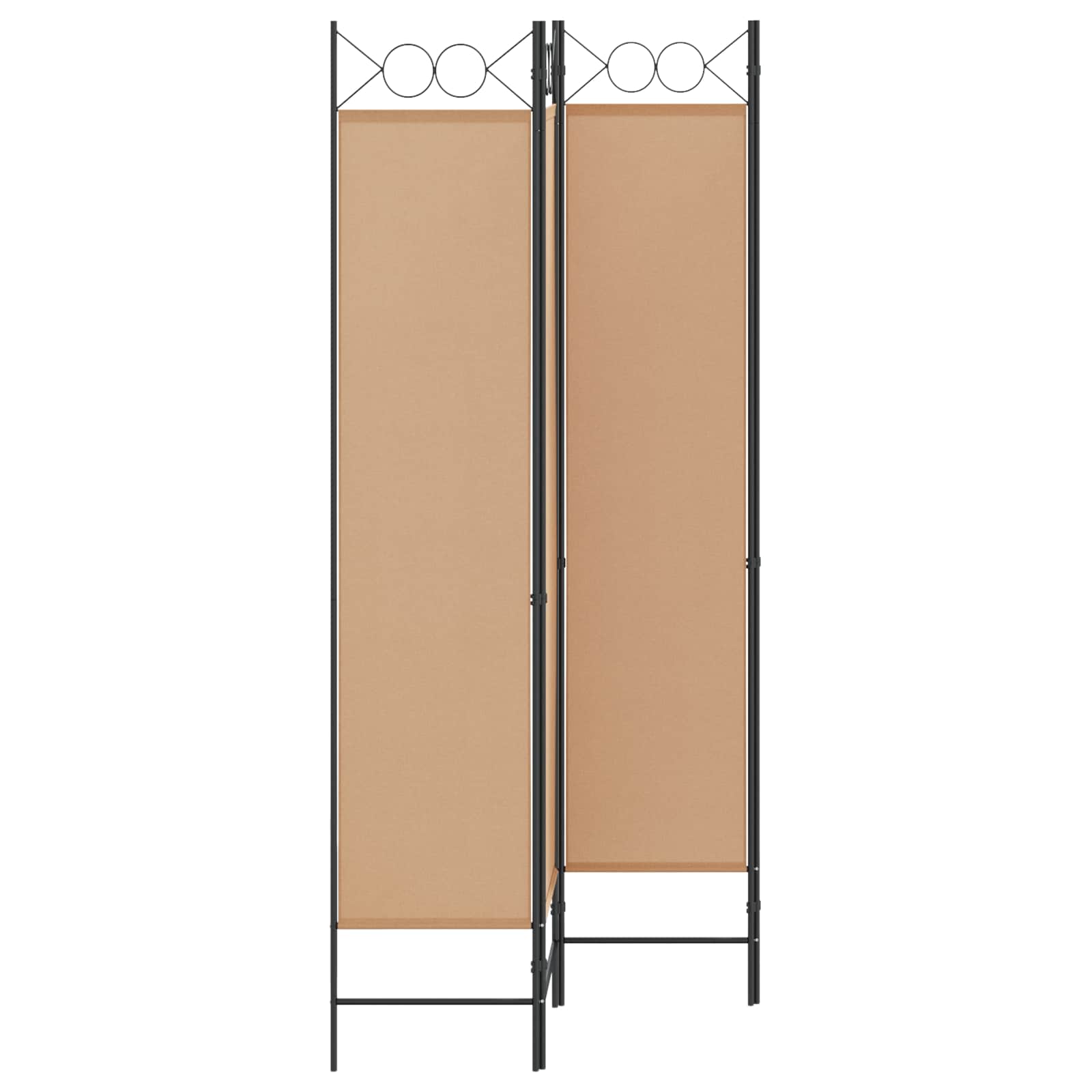 Paravento a 4 Pannelli Beige 160 x 200 cm Tessuto | homemem39