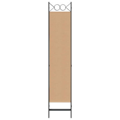 Paravento a 4 Pannelli Beige 160 x 200 cm Tessuto | homemem39