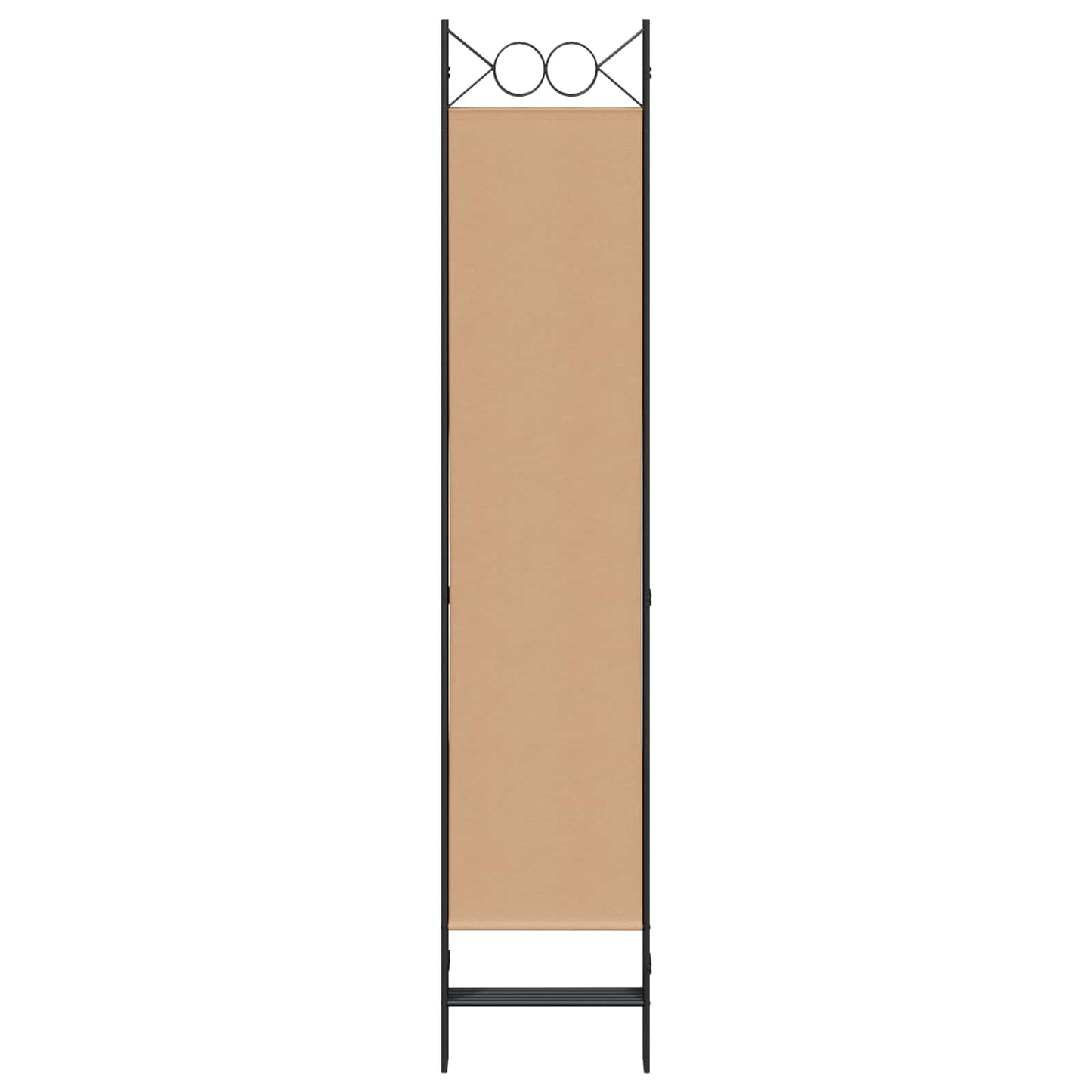 Paravento a 5 Pannelli Beige 200 x 200 cm Tessuto | homemem39