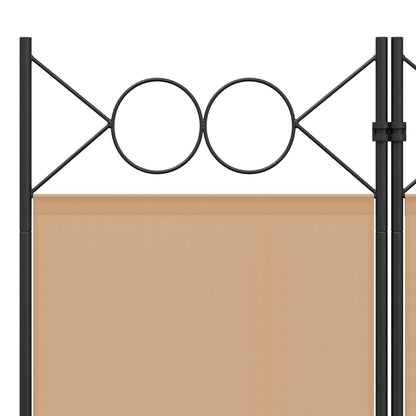 Divisore per Stanza a 6 Pannelli Beige 240 x 200 cm Tessuto | homemem39