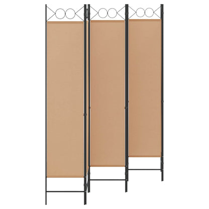 Divisore per Stanza a 6 Pannelli Beige 240 x 200 cm Tessuto | homemem39