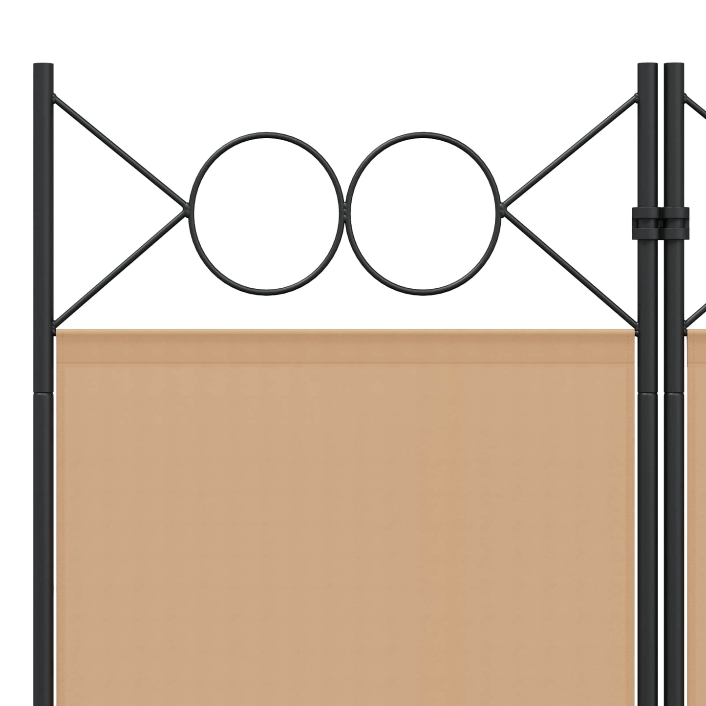 Paravento a 3 pannelli Beige 120 x 220 cm Tessuto | homemem39