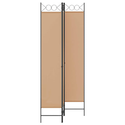 Paravento a 3 pannelli Beige 120 x 220 cm Tessuto | homemem39