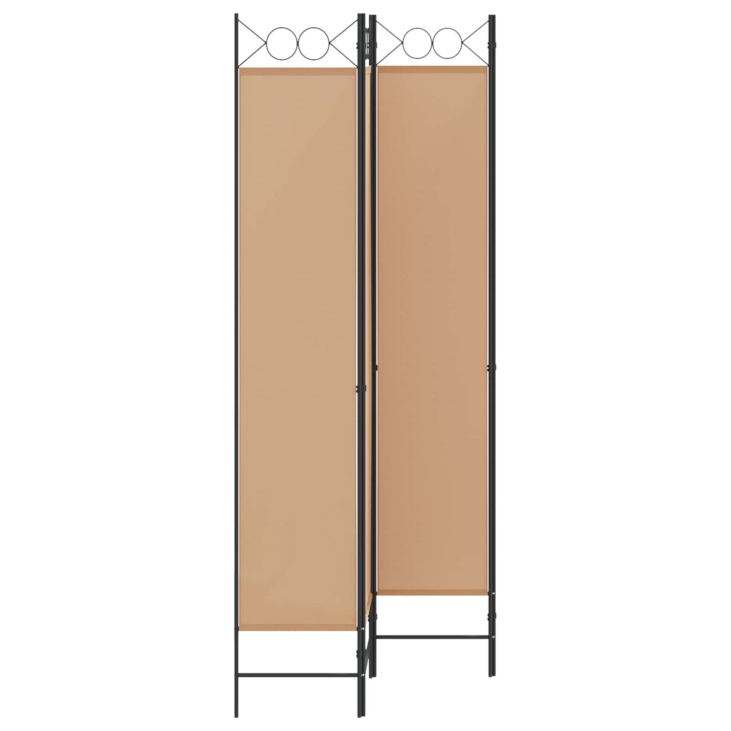 Paravento a 4 Pannelli Beige 160 x 220 cm Tessuto | homemem39