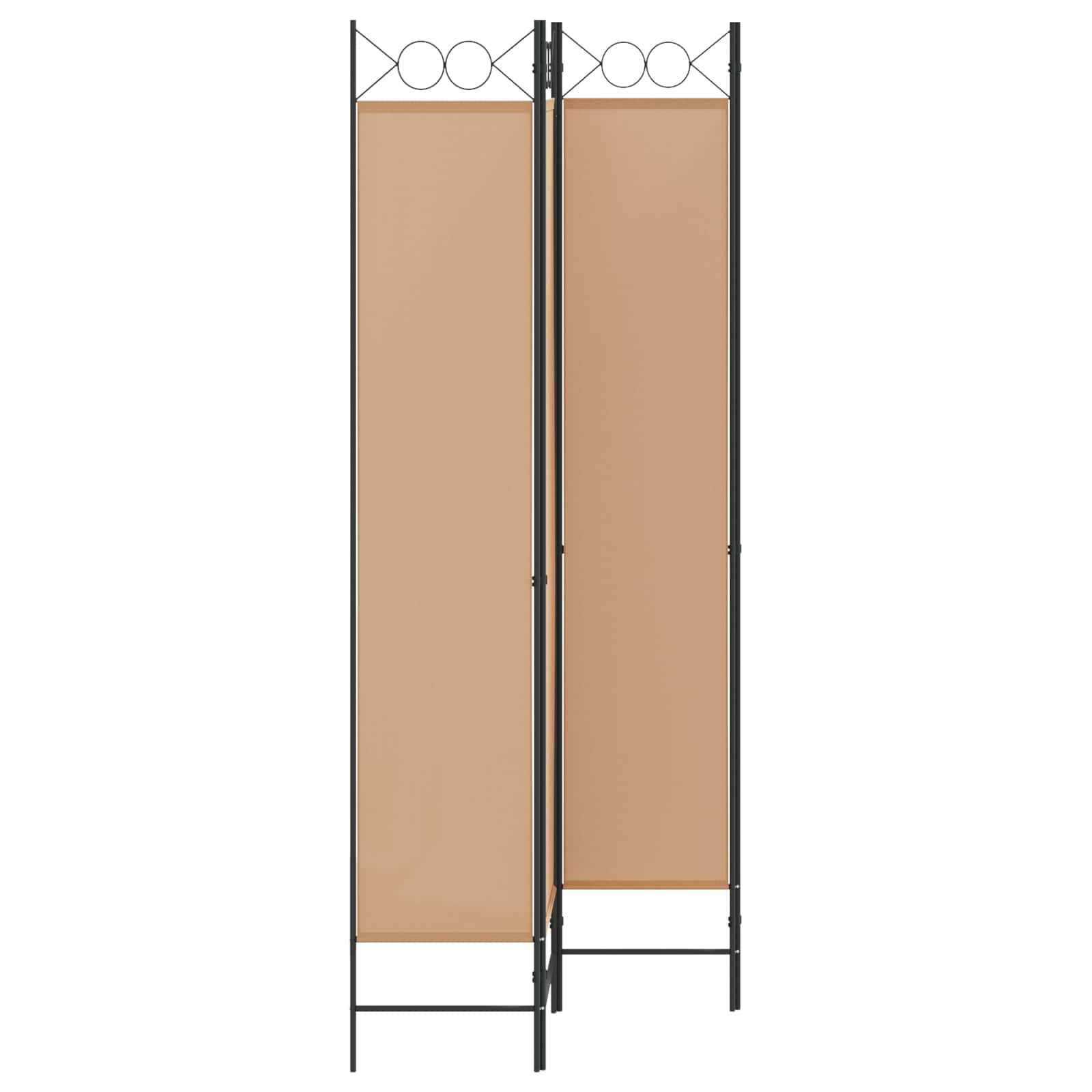 Paravento a 4 Pannelli Beige 160 x 220 cm Tessuto | homemem39