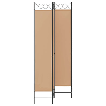 Paravento a 4 Pannelli Beige 160 x 220 cm Tessuto | homemem39