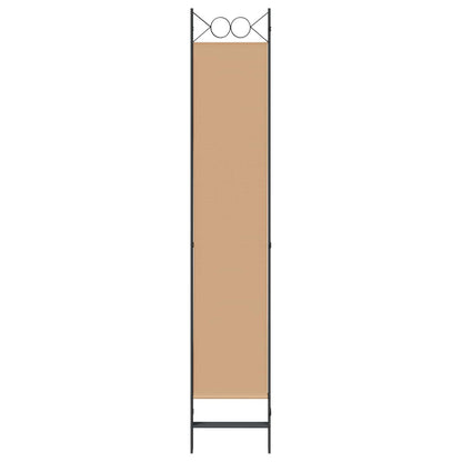Paravento a 4 Pannelli Beige 160 x 220 cm Tessuto | homemem39