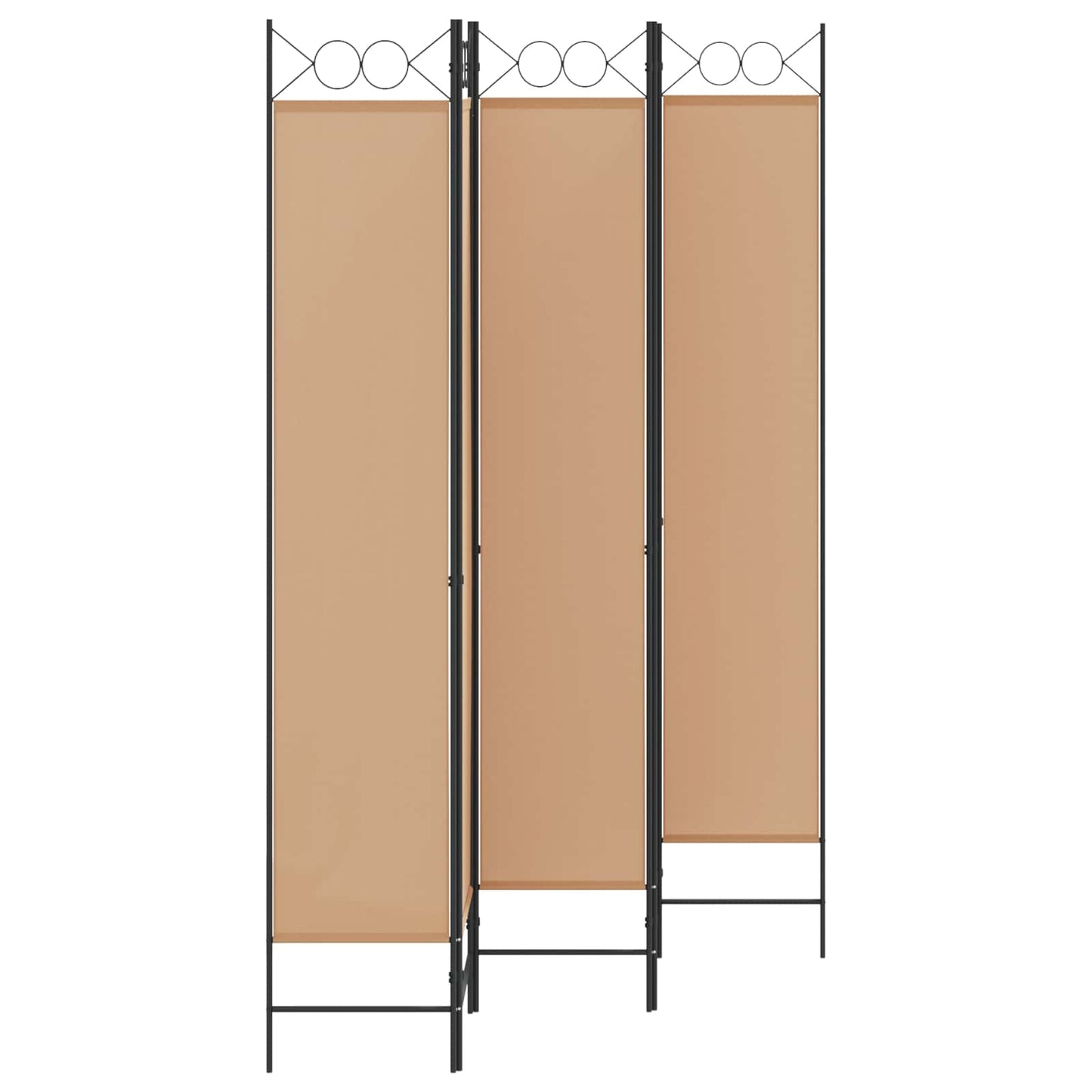 Paravento a 5 Pannelli Beige 200 x 220 cm Tessuto | homemem39