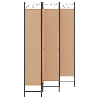 Paravento a 5 Pannelli Beige 200 x 220 cm Tessuto | homemem39