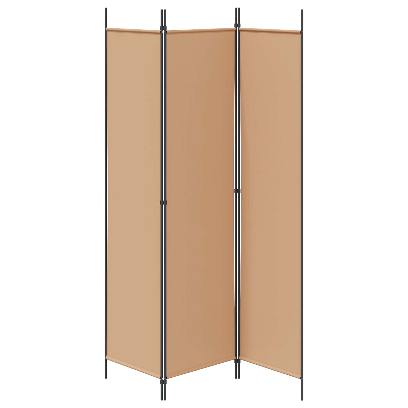 Paravento a 3 pannelli Beige 150 x 200 cm Tessuto | homemem39