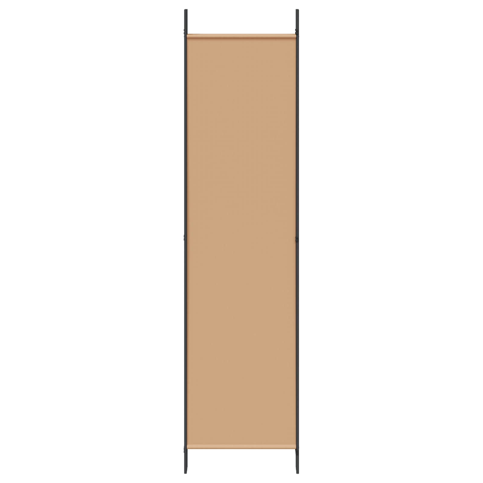 Paravento a 5 Pannelli Beige 250 x 200 cm Tessuto | homemem39