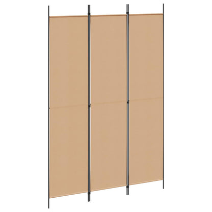 Paravento a 3 pannelli Beige 150 x 220 cm Tessuto | homemem39