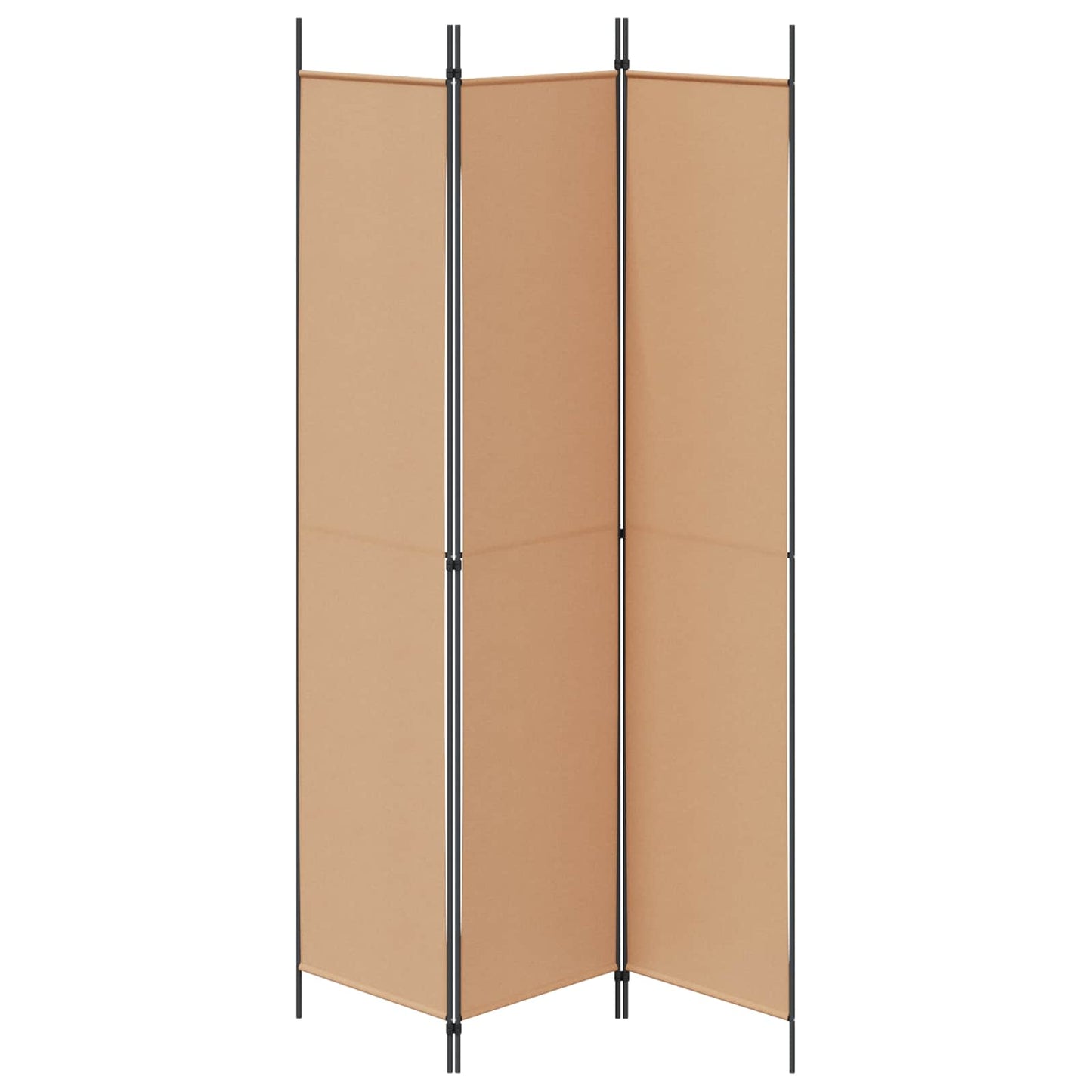 Paravento a 3 pannelli Beige 150 x 220 cm Tessuto | homemem39