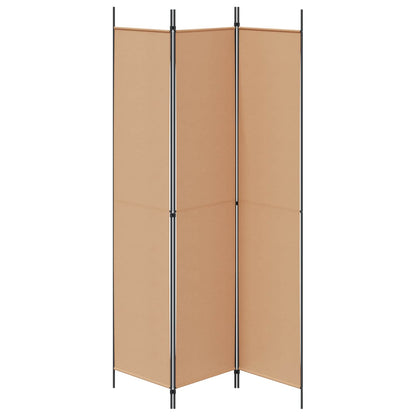 Paravento a 3 pannelli Beige 150 x 220 cm Tessuto | homemem39