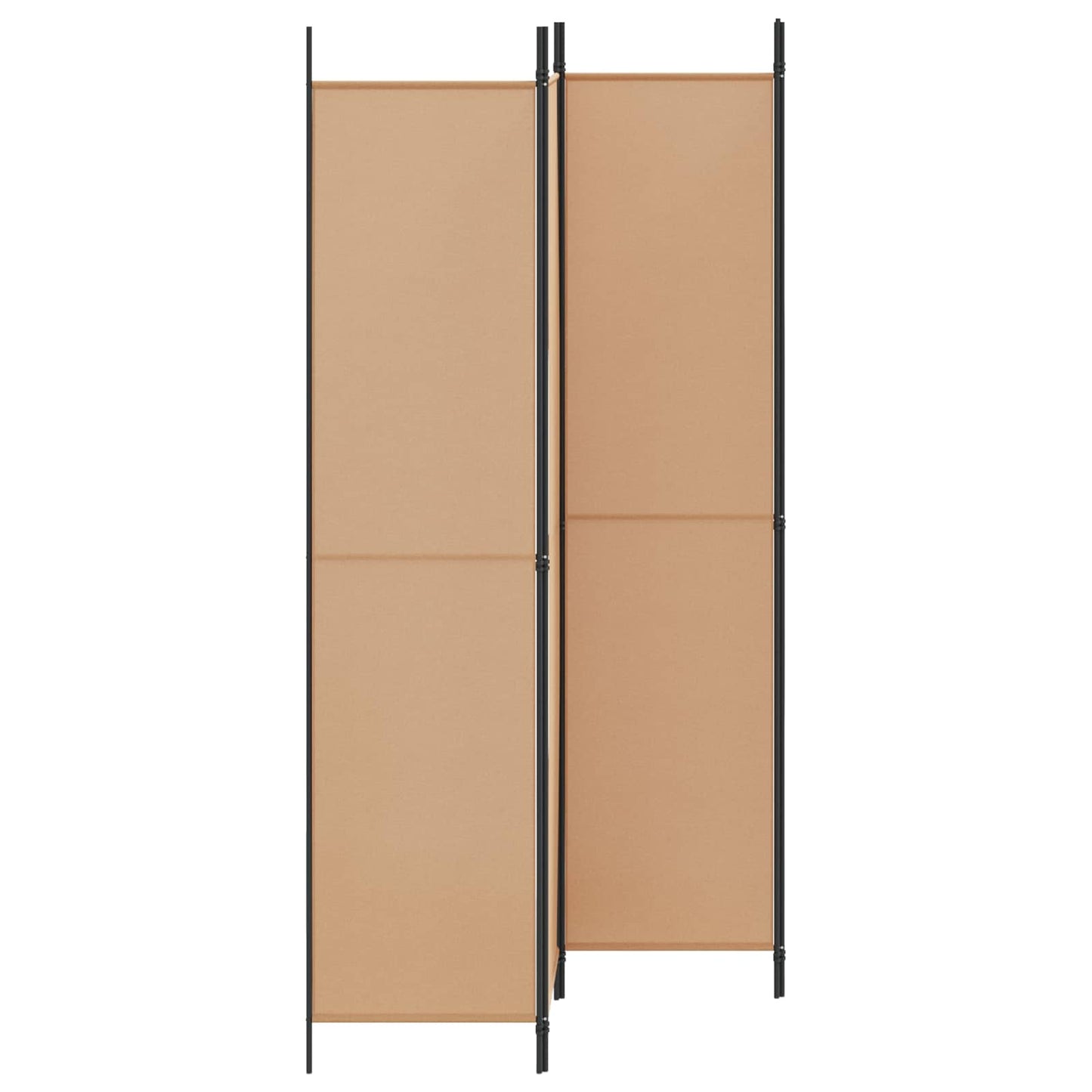 Paravento a 4 Pannelli Beige 200 x 220 cm Tessuto | homemem39