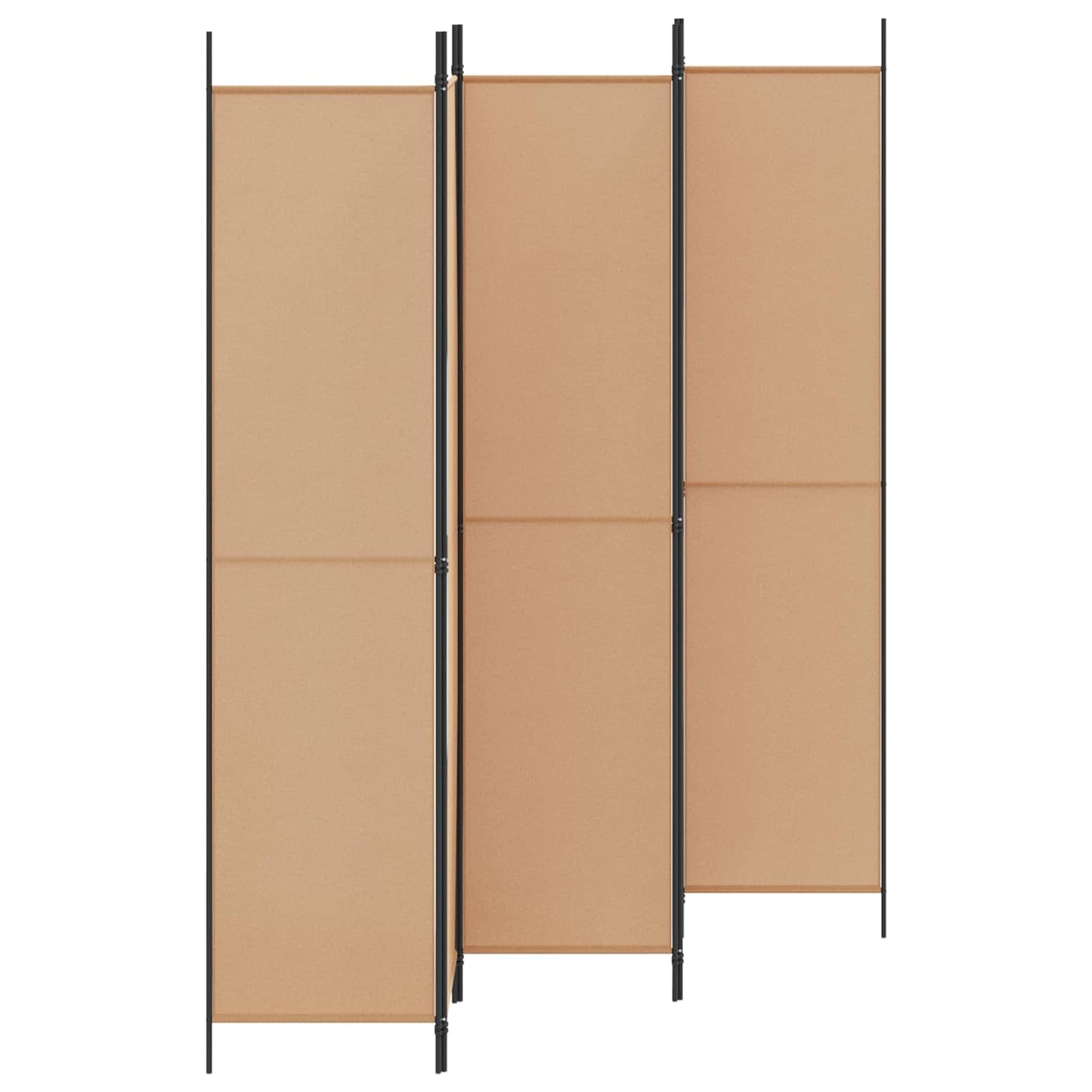 Paravento a 5 Pannelli Beige 250 x 220 cm Tessuto | homemem39