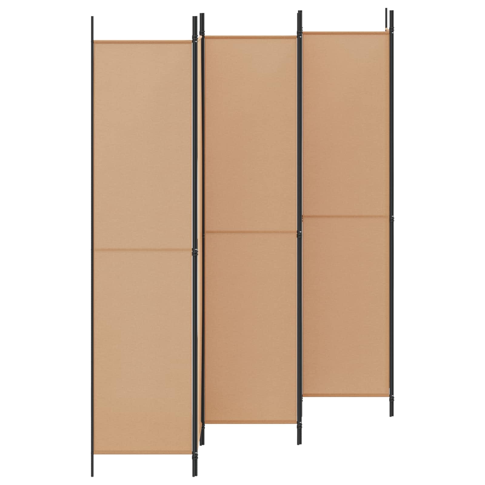 Divisore per Stanza a 6 Pannelli Beige 300 x 220 cm Tessuto | homemem39