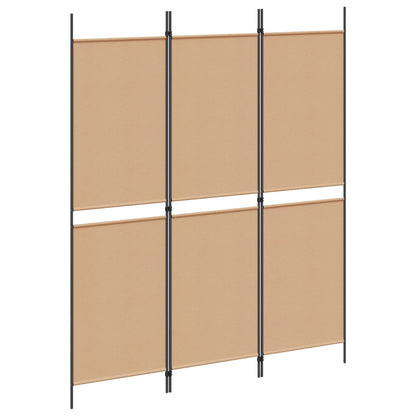 Paravento a 3 pannelli Beige 150 x 180 cm Tessuto | homemem39