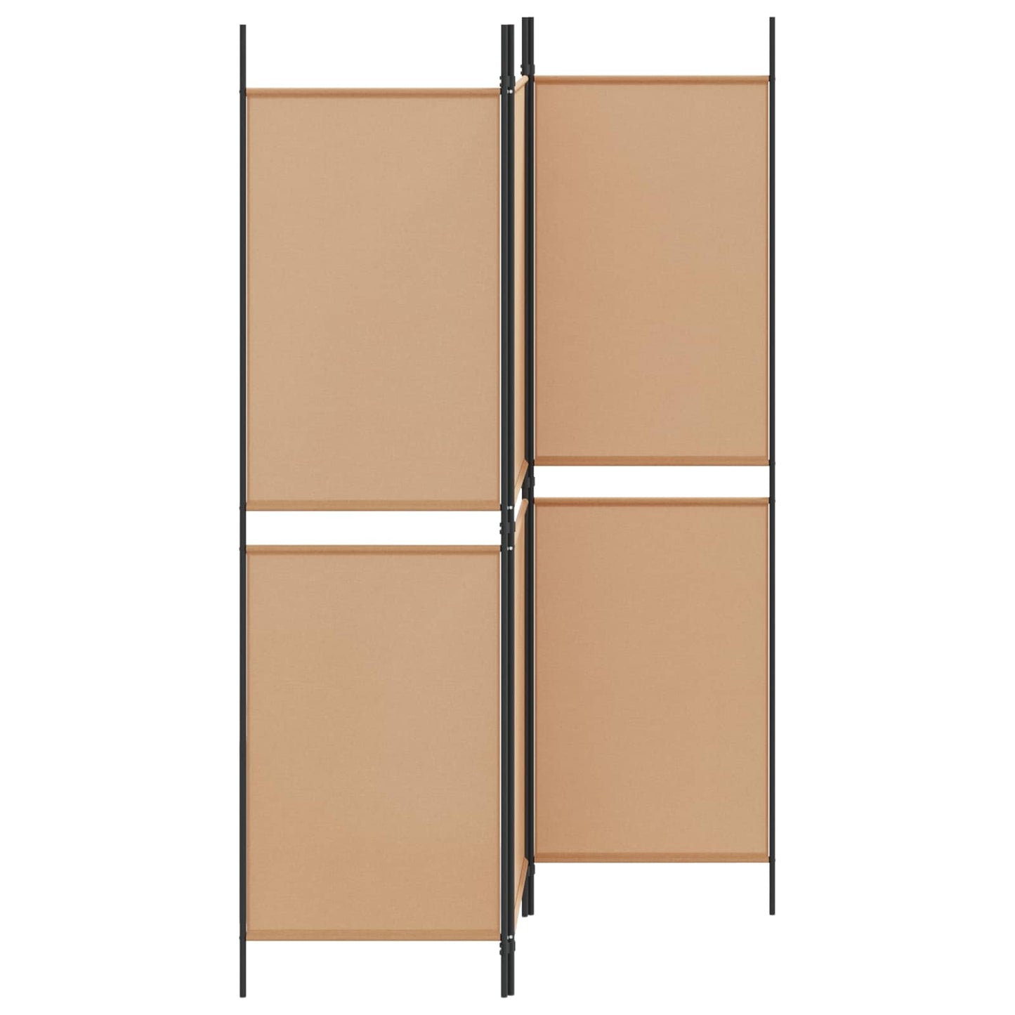 Paravento a 3 pannelli Beige 150 x 180 cm Tessuto | homemem39