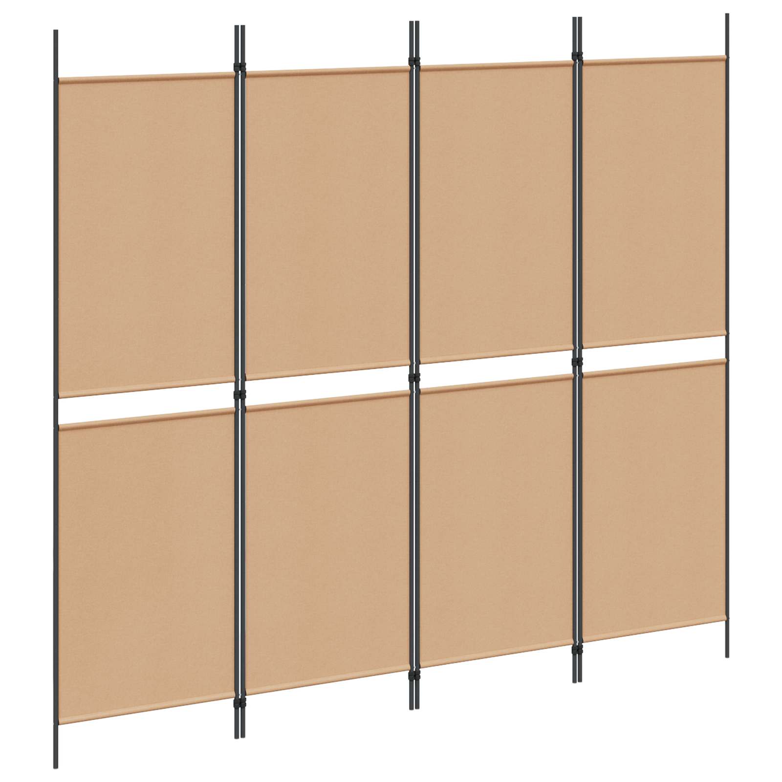 Paravento a 4 pannelli Beige 200 x 180 cm Tessuto | homemem39