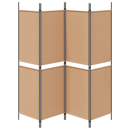 Paravento a 4 pannelli Beige 200 x 180 cm Tessuto | homemem39