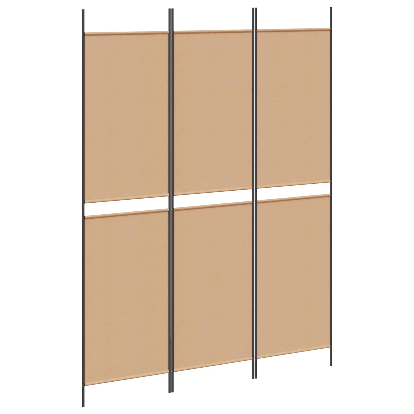 Paravento a 3 pannelli Beige 150 x 200 cm Tessuto | homemem39