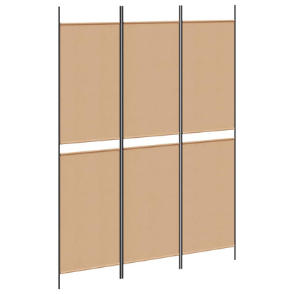 Paravento a 3 pannelli Beige 150 x 200 cm Tessuto | homemem39
