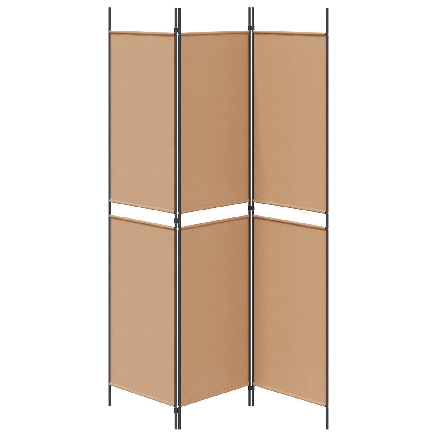 Paravento a 3 pannelli Beige 150 x 200 cm Tessuto | homemem39