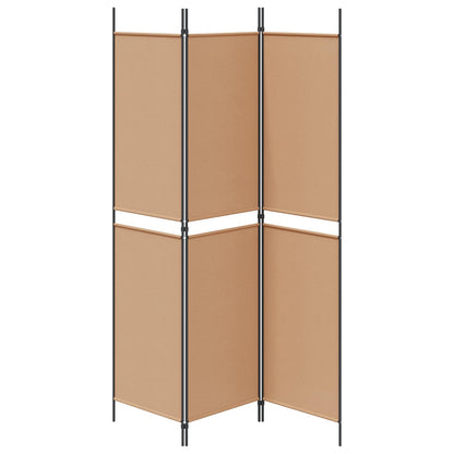 Paravento a 3 pannelli Beige 150 x 200 cm Tessuto | homemem39