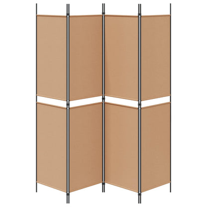 Paravento a 4 Pannelli Beige 200 x 200 cm Tessuto | homemem39