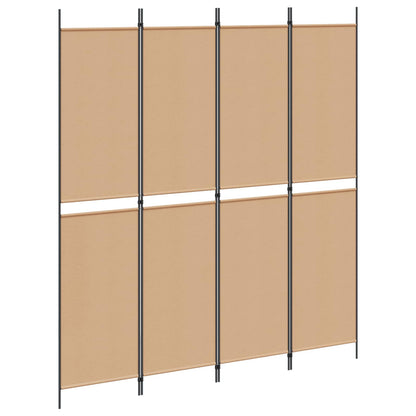Paravento a 4 pannelli Beige 200 x 220 cm Tessuto | homemem39
