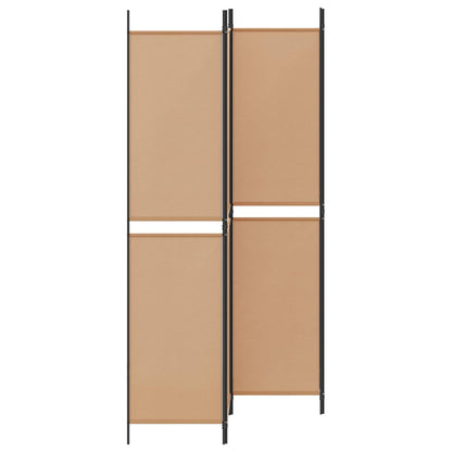 Paravento a 4 pannelli Beige 200 x 220 cm Tessuto | homemem39