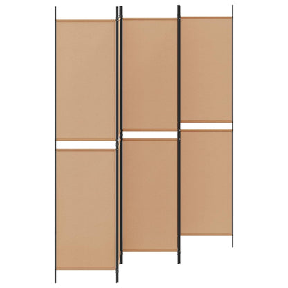 Pannello Separatore a 5 Pannelli Beige 250 x 220 cm Tessuto | homemem39