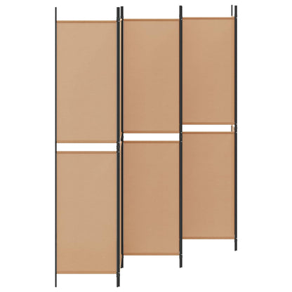 Divisore per Stanza a 6 Pannelli Beige 300 x 220 cm Tessuto | homemem39