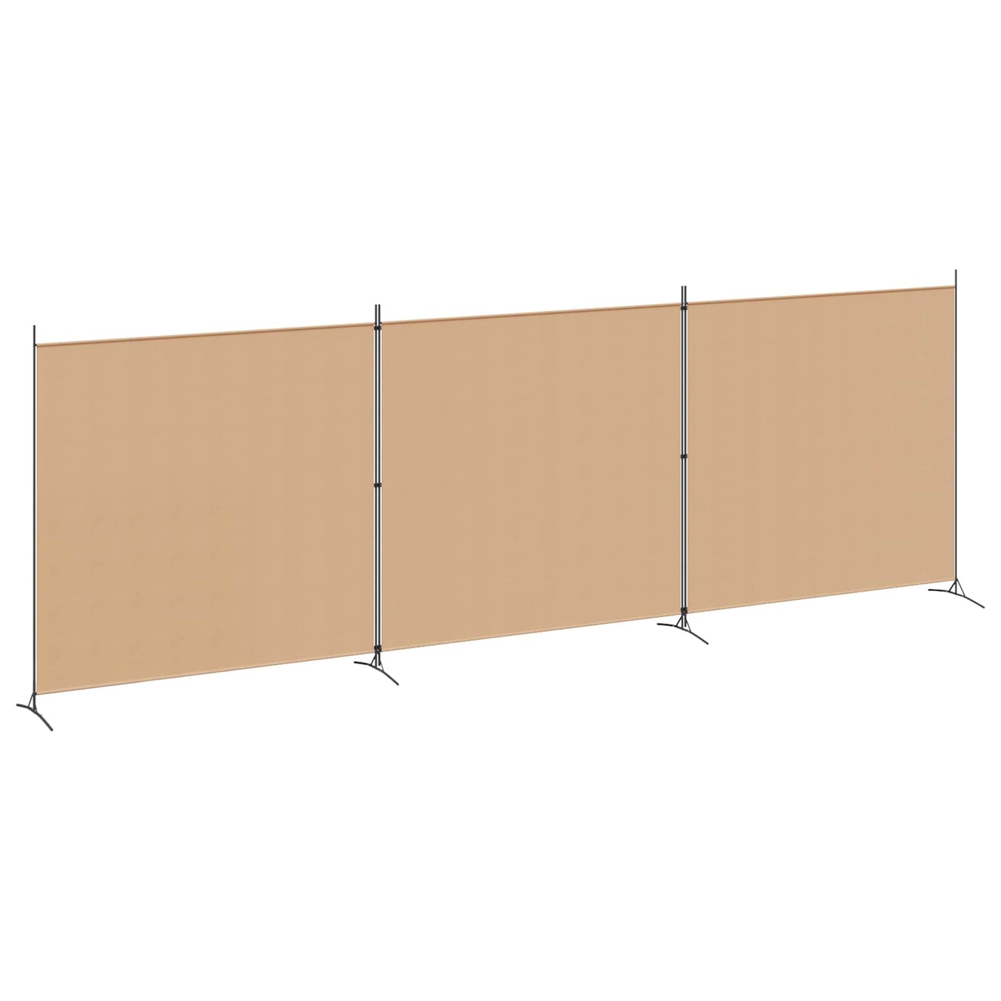 Paravento a 4 Pannelli Beige 525 x 180 cm Tessuto | homemem39
