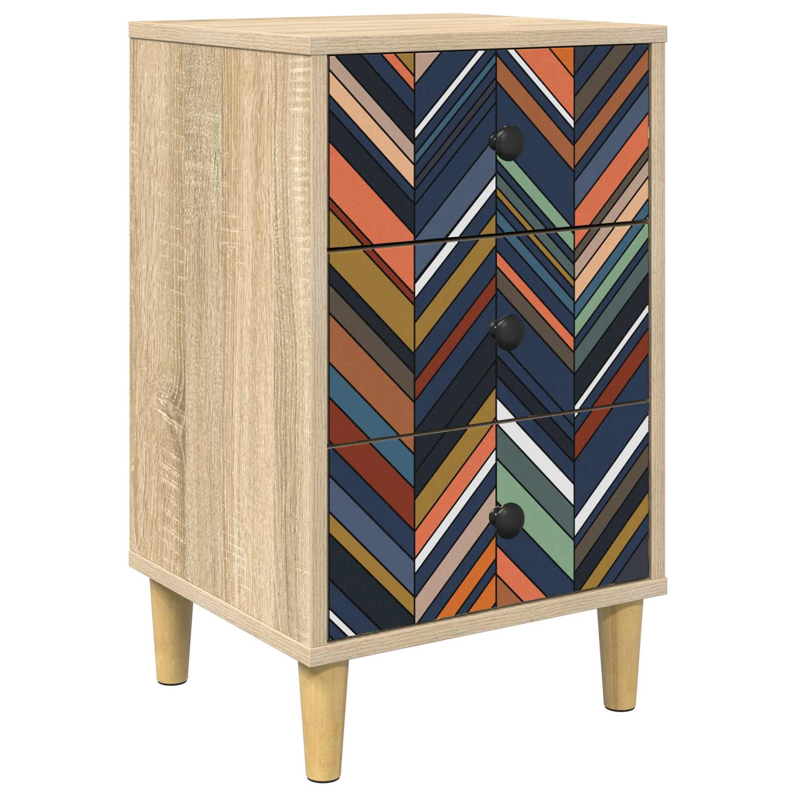 Armadio da Notte OMMEN Rovere Sonoma 36 x 33 x 60 cm | homemem39