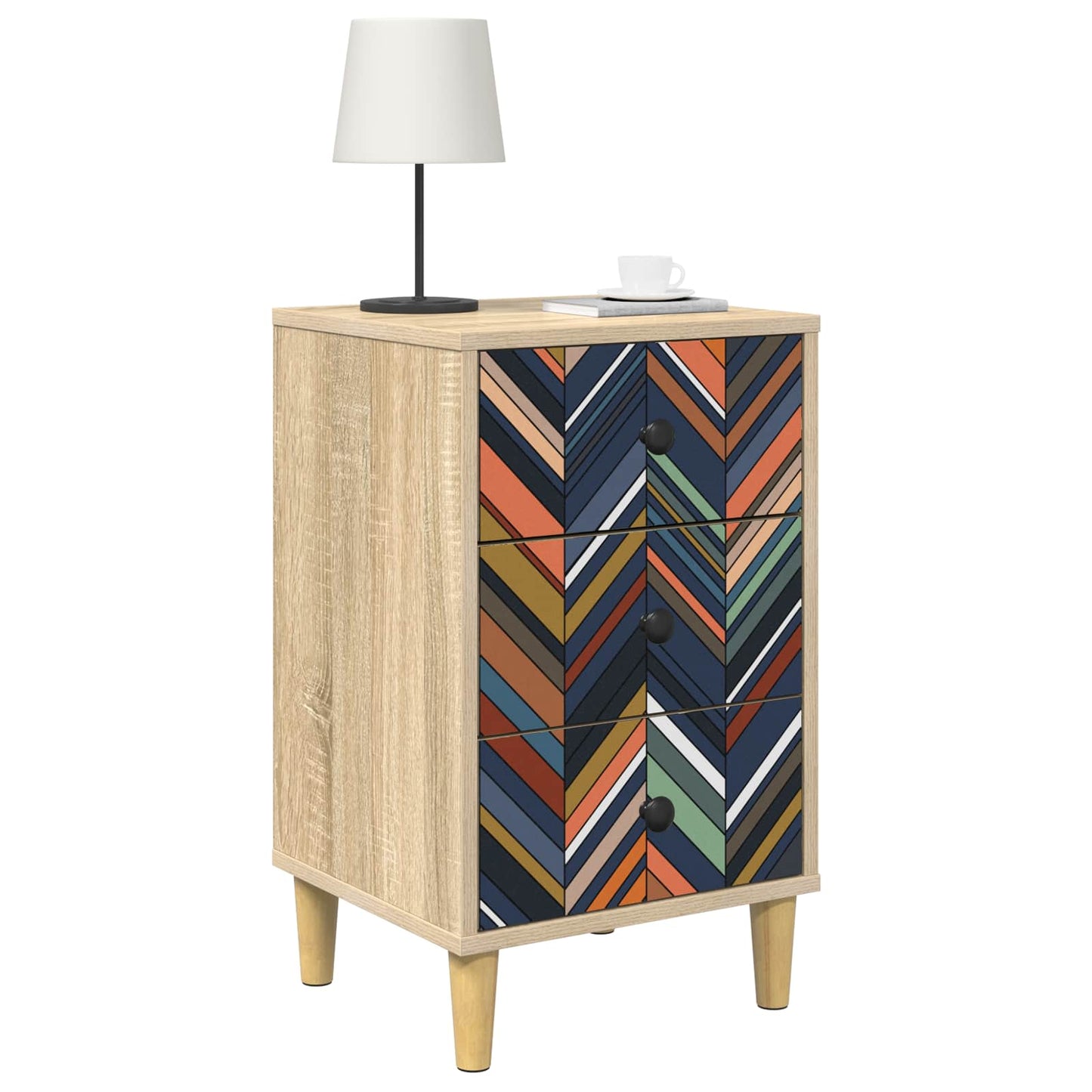 Armadio da Notte OMMEN Rovere Sonoma 36 x 33 x 60 cm | homemem39